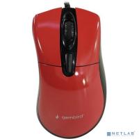 [Мышь] Gembird MOP-415-R {Мышь, USB, красный, 3кн.+колесо-кнопка, 2400DPI кабель 1.4м}