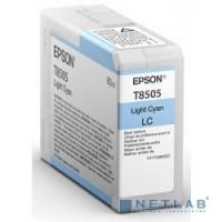 [Расходные материалы] EPSON C13T850500 Картридж Epson T8505 для SC-P800, Light Cyan, 80 мл. (cons ink)