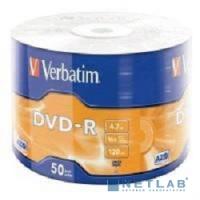 [Диск] Verbatim  Диски DVD-R  4.7Gb, 16-x Data Life (50 шт) (43791)