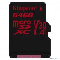 [Карта памяти ] Micro SecureDigital 32Gb Kingston SDCR/32GB {MicroSDHC Class 10 UHS-I U3 V30 A1, SD adapter}
