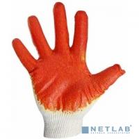 [Перчатки] REXANT (09-0220) Перчатки х/б с одинарным латексным покрытием, 5 нитей, 36 г, 10 класс вязки, красного цвета