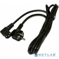 [Кабели Силовые] Hyperline PWC-IEC13A-SHM-1.8-BK кабель питания компьютера (Schuko+C13 (угловая)) (3x0.75), 10A, угловая вилка, 1.8 м, цвет черный