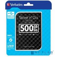 [носители информации] Verbatim Portable HDD 500Gb Store'n'Go USB3.0, 2.5" [53193] Black