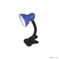 [Ultraflash Настольные светильники] Ultraflash UF-320P  C06 синий (Светильник настольный с прищепкой 230В, 60Вт, E27, ЛОН)