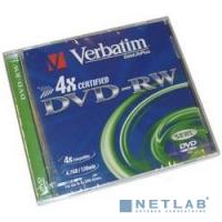 [Диск] Диски  DVD+RW  Verbatim 4-x, 4.7 Gb,  (Jewel Case 5 шт)  (43229/43228)