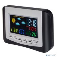 [Колонки] Perfeo Часы-метеостанция "Color", (PF-S3332CS) цветной экран, время, температура, влажность, дата