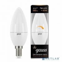 [GAUSS Светодиодные лампы] GAUSS 103101107-D Светодиодная лампа LED Свеча-dim E14 7W 560lm 3000К диммируемая 1/10/100