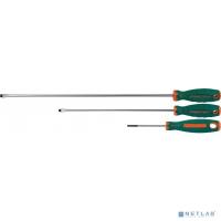 [Отвёртка] JONNESWAY (D71S8150) Отвертка стержневая шлицевая ANTI-SLIP GRIP, SL8.0х150 мм