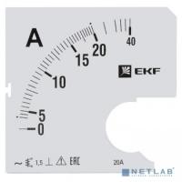 [EKF Приборы измерительные] EKF s-a961-20 Шкала сменная для A961 20/5А-1,5 EKF PROxima