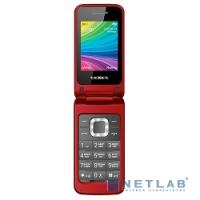 [Мобильный телефон] TEXET TM-204 мобильный телефон цвет красный (гранат)