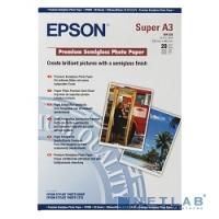 [Фотобумага] EPSON C13S041328 Premium Semiglossy Photo бумага A3+, промо с Stylus Photo 1410/1800/2400