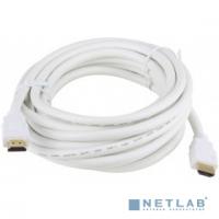 [Кабель] AOpen/Qust Кабель HDMI 19M/M 1.4V+3D/Ethernet 5m, белый (ACG511W-5M) [6938510814340]