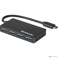 [Контроллер] DEFENDER Универсальный USB разветвитель Quadro Transfer USB3.1 TYPE C - USB3.0, 4порта (83208)