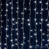 [Новогодние светоукрашения] Neon-night 245-309 Гирлянда "Светодиодный Дождь" 2х1,5м, прозрачный провод, 230 В, диоды RGB, 300 LED свечение с динамикой при приобитении контроллера 245-907