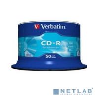 [Диск] Verbatim  Диски CD-R  50 шт. 48/52-x 700Mb, Cake Box  (43351)
