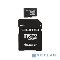 [Карта памяти ] Micro SecureDigital 8Gb QUMO QM8GMICSDHC10 {MicroSDHC Class 10, SD adapter}