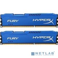 [Модуль памяти] Kingston DDR3 DIMM 16GB (PC3-10600) 1333MHz Kit (2 x 8GB)  HX313C9FK2/16 HyperX FURY Blu Series CL9