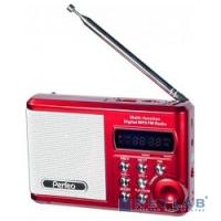 [Радиоприемник] Perfeo мини-аудио Sound Ranger, FM MP3 USB microSD In/Out ридер, BL-5C 1000mAh красный (PF-SV922RED) [Pf_3182]