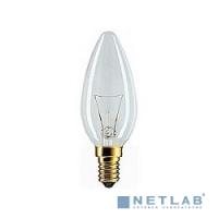 [Лампы накаливания] 011671 Лампа накаливания Philips B35 60W E14 230V свеча CL
