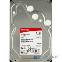 [Жесткий диск] 4TB Toshiba N300 (HDWQ140UZSVA) {SATA 6.0Gb/s, 7200 rpm, 128Mb buffer, 3.5" для NAS}