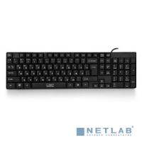 [Клавиатура] CBR KB 110 Black USB, Клавиатура офисн.,поверхность под карбон, переключение языка 1 кнопкой (софт)