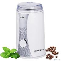[Кофемолки] FIRST (5482-WI)  Кофемолка, 70 гр, 150 Вт,Silver/White