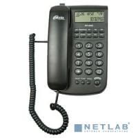 [Телефон] RITMIX RT-440 black Телефон проводной [дисп, Caller ID, повтор. набор, регулировка уровня громкости, световая индикац]