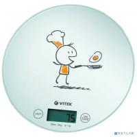 [Весы] VITEK VT-8018(W) Весы кухонные ( Max вес 5 кг, LED дисплей)  LCD дисплей 42,0 х 19,0 мм
