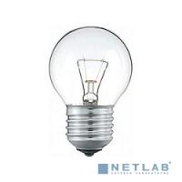 [Лампы накаливания] 067029 Лампа накаливания Philips P45 60W E27 230V шарик CL (C0018688)