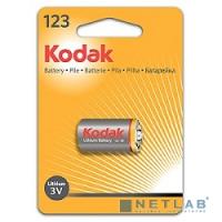 [Батарейки] Kodak CR123(A) [ K123LA] (6/12/9000) ULTRA (1 шт. в упаковке)