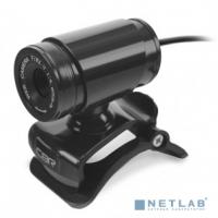[Цифровая камера] CBR CW 830M Black, Веб-камера с матрицей 0,3 МП, разрешение видео 640х480, USB 2.0, встроенный микрофон, ручная фокусировка, крепление на мониторе, длина кабеля 1,4 м, цвет чёрный
