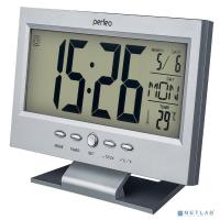 [Колонки] Perfeo Часы-будильник "Set", серебряный, (PF-S2618) время, температура, дата