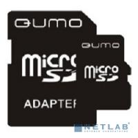[Карта памяти ] Micro SecureDigital 8Gb QUMO QM8GMICSDHC4 {MicroSDHC Class 4, SD adapter}