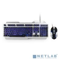[Клавиатуры, мыши] Гарнизон Комплект кл-ра+мышь игровой GKS-510G черный/серый, металл, подсветка,код "Survarium", 2000
