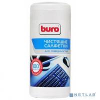 [Чистящие средства] BURO BU-Tsurface [817441] Туба с чистящими салфетками, для поверхностей, 100шт.