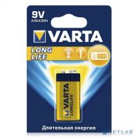 [Батарейки ] VARTA 6LR61/1BL LONG LIFE 4122 (MN1604/6LP3146)  (1 шт. в уп-ке)