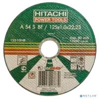 [Диски отрезные, пильные, шлифовальные] Hitachi 12512HR Диск отрезной по металлу 125х22,1,2 мм