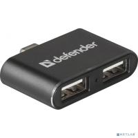 [Контроллер] DEFENDER Универсальный USB разветвитель Quadro Dual USB3.1 TYPE C - USB2.0, 2порта (83207)