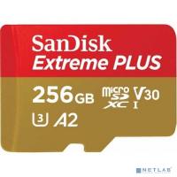 [Карта памяти ] Флеш-накопитель Sandisk Карта памяти Sandisk  Extreme Plus microSDXC 256GB + SD Adapter + Rescue Pro Deluxe 170MB/s A2 C10 V30 UHS-I U3