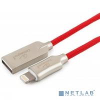 [Кабель] Cablexpert Кабель для Apple CC-P-APUSB02R-1.8M MFI, AM/Lightning, серия Platinum, длина 1.8м, красный, блистер