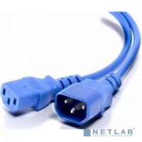 [Кабели Силовые] Hyperline PWC-IEC13-IEC14-5.0-BL кабель питания монитор-компьютер IEC 320 C13 - IEC 320 C14 (3x1.0), 10A, прямая вилка, 5 м, цвет синий