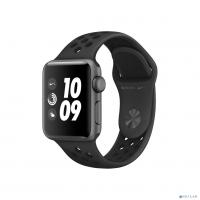 [Умные часы] Apple Watch Nike+ Series 3 38 мм, корпус из алюминия цвета серый космос, спортивный ремешок Nike цвета антрацитовый/черный [MTF12RU/A]