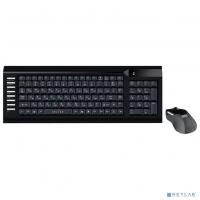 [Клавиатура] Oklick 220M клав:черный мышь:черный USB беспроводная slim Multimedia  [1062000]
