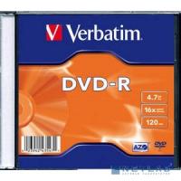 [Диск] Verbatim  Диски DVD-R Verbatim 16-x, 4.7 Gb, (уп 20 шт) (43547)