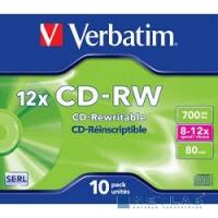 [Диск] Verbatim  Диск CD-RW  700Mb 12x DataLife+ (10шт) (43148)