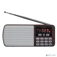 [Радиоприемник] Perfeo радиоприемник цифровой ЕГЕРЬ FM+ 70-108МГц/ MP3/ питание USB или BL5C/ коричневый (i120-BK) [PF_A4463]
