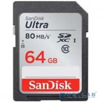 [Карта памяти ] Флеш-накопитель Sandisk Карта памяти  SanDisk Ultra 64GB SDXC  Memory Card 100MB/s, Class 10 UHS-I