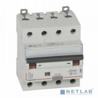 [Дифавтоматы] Legrand 411236 Автоматический выключатель дифференциального тока DX? 6000 - 10 кА - тип характеристики С - 4П - 400 В~ - 25 А - тип A - 30 мА - 4 модуля