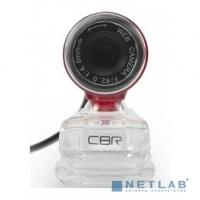 [Цифровая камера] CBR CW 830M Red, Веб-камера с матрицей 0,3 МП, разрешение видео 640х480, USB 2.0, встроенный микрофон, ручная фокусировка, крепление на мониторе, длина кабеля 1,4 м, цвет красный