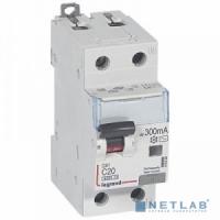 [Дифавтоматы] Legrand 411025 Автоматический выключатель дифференциального тока DX? 6000 - 10 кА - тип характеристики С - 1П+Н - 230 В~ - 20 А - тип  A С  - 300 мА - 2 модуля